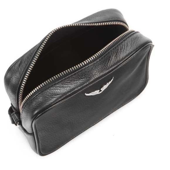 Zadig & Voltaire Black Wing Camera Bag Crossbody Purse NWT - Picture 12 of 14